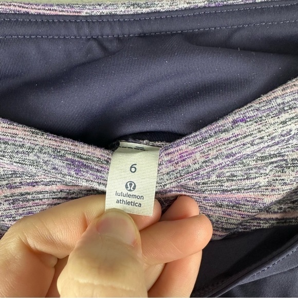 Lululemon Black Grape Purple Runderful Athletic Athleisure Pants Size 6 - Picture 7 of 8